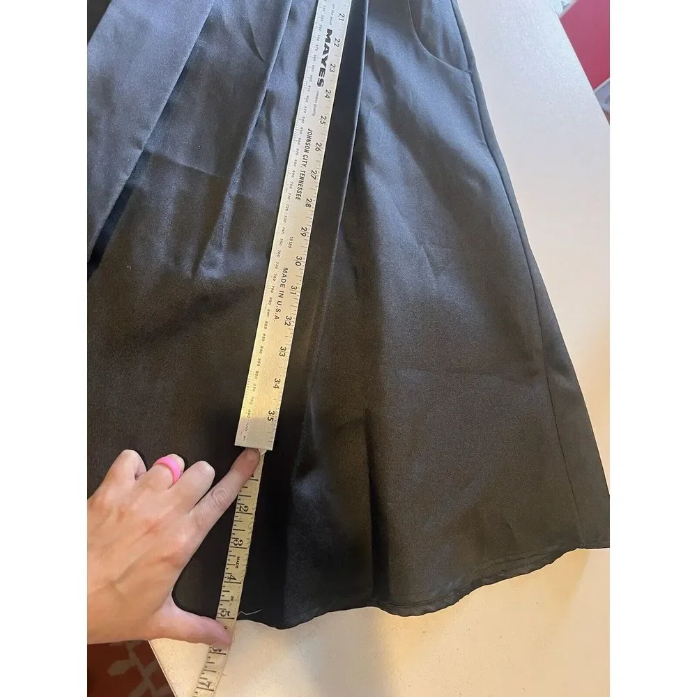 SLNY Women's Size 6 Dress NEW Fit‎ & Flare Sleeveless Overlay Pleated Pockets